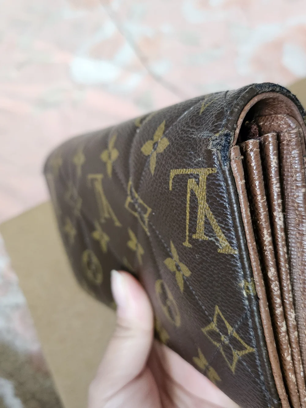 Louis Vuitton Monogram Quilted Clutch Wallet - Brown/Gold